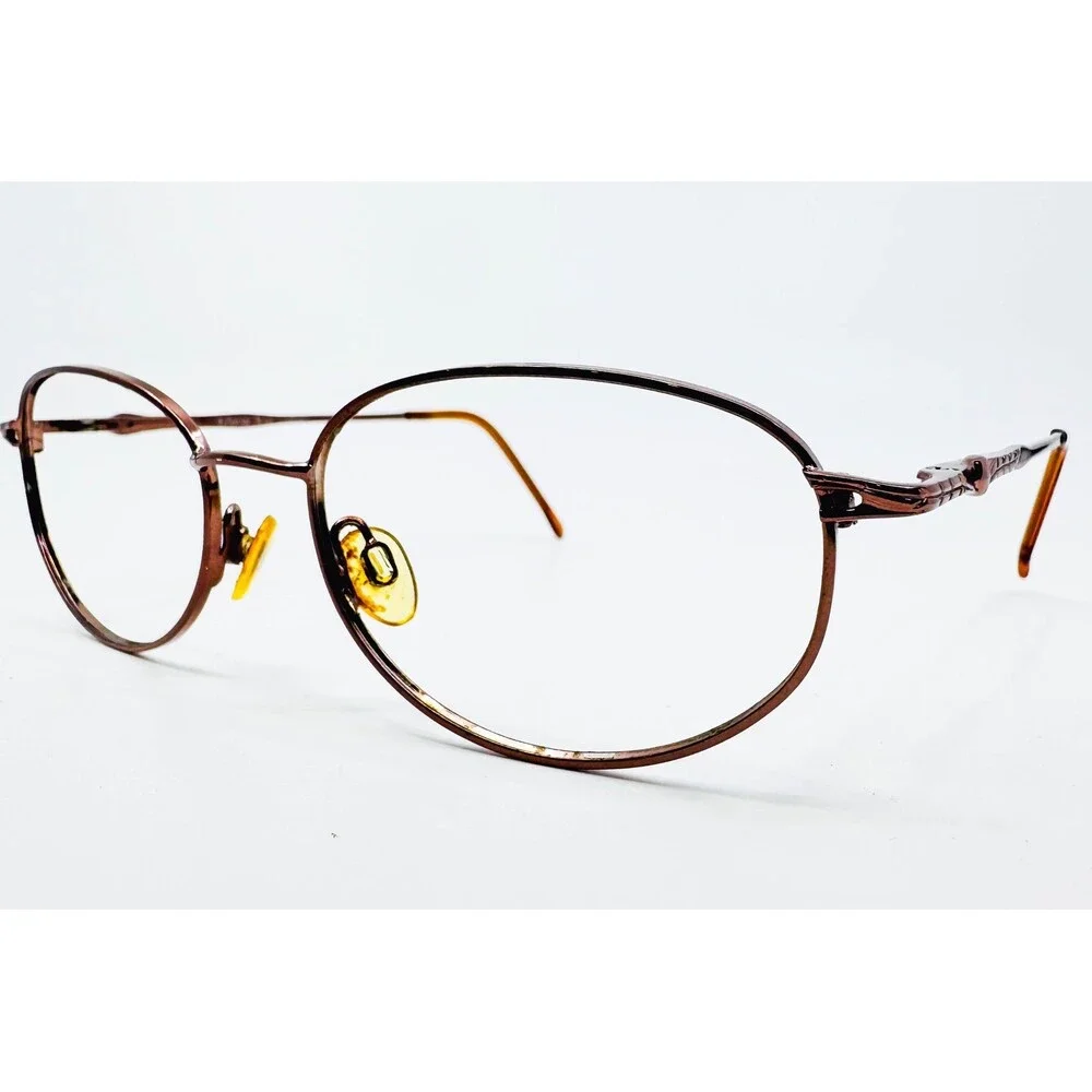 Gloria Vanderbilt Eyeglasses Womens Brown M17 Zyloware 183 Oval 53-17-135